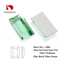 DZ 1006 rectangle shape crystal flat back stone DZ 1006 rectangle shape crystal flat back stone
